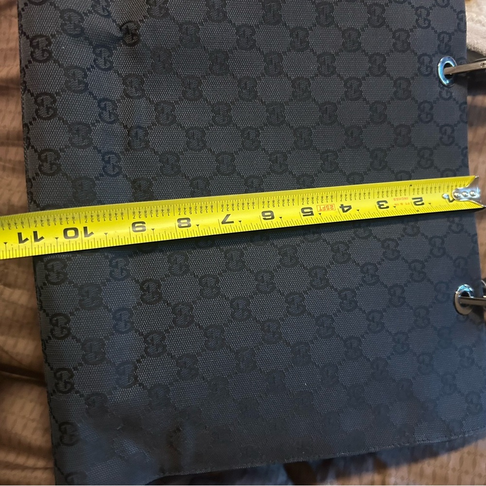 vintage Gucci black GG canvas bamboo handle tote bag - Picture 15 of 16